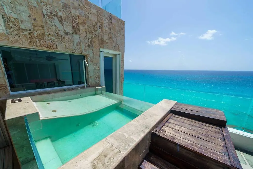 Oceanview Penthouse With Jacuzzi At Hotel Zone Cancun 0*,